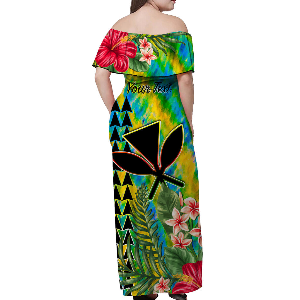 (Custom Personalised) Hawaii Rainbow Tie Dye Long Sleeve Button Shirt Flowers Polynesian Hawaiian Tribal Ver.05 LT13 - Polynesian Pride