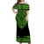 Custom Polynesian Tribal Matching Dress and Hawaiian Shirt Dashiki with Polynesian Tattoo Royal Green Version LT14 - Polynesian Pride