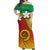 Vanuatu Novelty Off Shoulder Long Dress Frangipani Tropical Spa Flower LT13 Women Red - Polynesian Pride