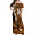 Custom New Caledonia Matching Dress and Hawaiian Shirt Nautilus Gold Polynesian Hibiscus LT13 - Polynesian Pride