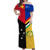 Torba PNG Day Off Shoulder Long Dress 2022 Simple Polynesia LT13 Women Art - Polynesian Pride