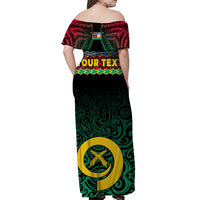Custom Matching Hawaiian Shirt and Dress Shefa Province Vanuatu Pig Tusk Polynesian Flag Style LT14 - Polynesian Pride