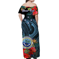 Custom Federated States of Micronesia Matching Hawaiian Shirt and Dress Polynesian Hibiscus Flowers LT14 - Polynesian Pride