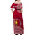 (Custom Personalised) Beulah Tonga College Off Shoulder Long Dress Class Of Year Tongan Ngatu Pattern LT14 - Polynesian Pride