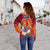 French Polynesia Off Shoulder Sweater Happy Internal Autonomy Day Special Version LT14 - Polynesian Pride