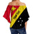 (Custom Personalised) Papua New Guinea Off Shoulder Waist Wrap Top Simple LT13 - Polynesian Pride