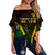 Vanuatu Indigenous Off Shoulder Waist Wrap Top Proud To Be Ni - Vanuatu Polynesian Pattern LT13 Women Black - Polynesian Pride