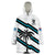 Fiji Rugby Tapa Pattern Fijian 7s White Wearable Blanket Hoodie LT14 Unisex One Size - Polynesian Pride