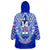 (Custom Text And Number) Samoa Rugby Wearable Blanket Hoodie Manu Samoa 7s Ginger Blue Polynesian LT14 - Polynesian Pride