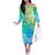 Polynesian Long Sleeves Long Dress Tapa Plumeria Style - Oceanic LT7 Women Art - Polynesian Pride