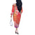 Polynesian Long Sleeves Long Dress Tapa Plumeria Style - Sunset LT7 - Polynesian Pride