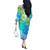 Polynesian Long Sleeves Long Dress Tapa Plumeria Style - Oceanic LT7 - Polynesian Pride