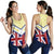 Hawaii Flag Oahu Women's Racerback Tank - Yellow - Mit Style - AH Yellow - Polynesian Pride