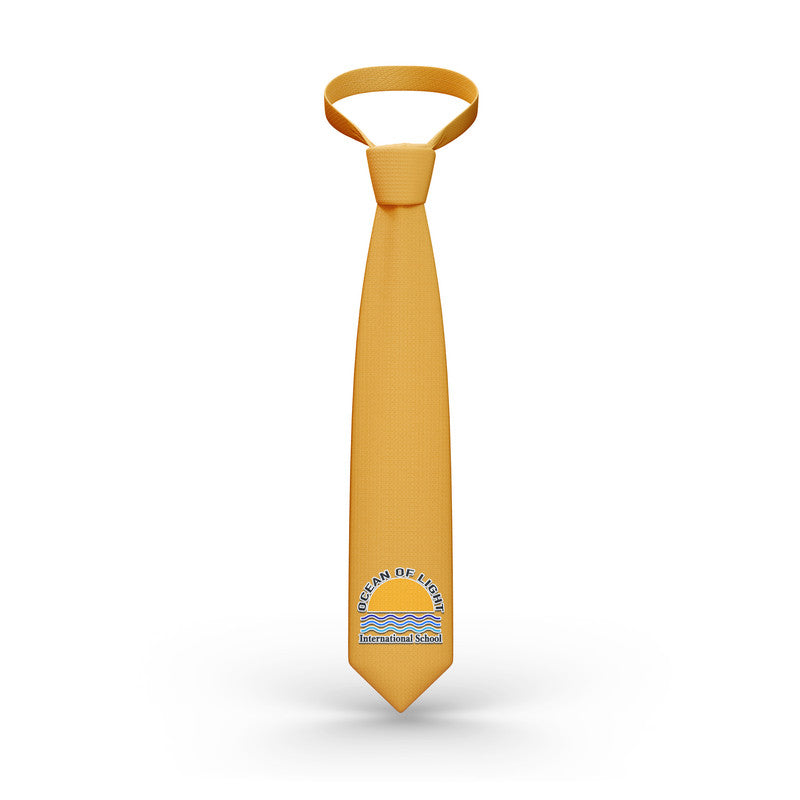 Tonga Ocean of Light International School Necktie Simple Style - Orange LT8 - Polynesian Pride