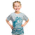 (Custom Personalized) Guam Kid T Shirt Ocean And Turtle Simple Style LT7 - Polynesian Pride