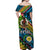 Vanuatu Torba Off Shoulder Long Dress Independence Be Proud LT8 - Polynesian Pride