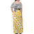 Traditional Polynesian Tribal Tattoo Retro Matching Dress and Hawaiian Shirt Yellow LT9 - Polynesian Pride