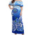 Federated States Of Micronesia Off Shoulder Long Dress Polynesian Floral Tribal LT9 - Polynesian Pride