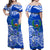 FSM Pohnpei State Off Shoulder Long Dress Polynesian Floral Tribal LT9 - Polynesian Pride