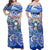 Northern Mariana Islands Off Shoulder Long Dress Polynesian Floral Tribal LT9 - Polynesian Pride