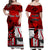 Custom Outfit For Couple Polynesian Valentine Matching Dress and Hawaiian Shirt Queen and King Heart LT9 - Polynesian Pride