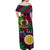 (Custom Personalised) Vanuatu Shefa Off Shoulder Long Dress Independence Be Proud LT8 - Polynesian Pride