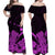 Hawaii Shaka Sign Couple Long Dress and Hawaiian Shirt Purple Version LT9 - Polynesian Pride