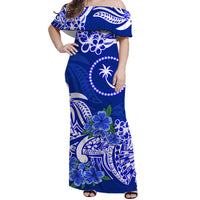 Federated States of Micronesia Chuuk Matching Hawaiian Shirt and Dress Polynesian Flower Tribal LT9 - Polynesian Pride