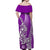 Hawaiian Shark Polynesian Matching Dress and Hawaiian Shirt Vibe Purple Style LT6 - Polynesian Pride