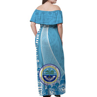 Micronesia Off Shoulder Off Shoulder Long Dress Vibe Style LT6 - Polynesian Pride