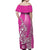 Hawaiian Shark Polynesian Matching Dress and Hawaiian Shirt Vibe Pink Style LT6 - Polynesian Pride