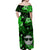 Hawaii Summer Colorful Pineapple Matching Dress and Hawaiian Shirt Green LT6 - Polynesian Pride