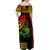 Kakau Hawaiian Polynesian Off Shoulder Long Dress Reggae LT6 - Polynesian Pride