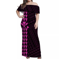 Hawaiian Kakau Matching Dress and Hawaiian Shirt Simple Style No.10 LT6 - Polynesian Pride