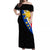 Pilipinas Off Shoulder Long Dress Simple Style - Black LT6 Women Black - Polynesian Pride