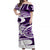 Polynesian Tribal Matching Dress and Hawaiian Shirt Purple LT6 - Polynesian Pride