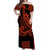 Hawaii Kakau Hawaiian Polynesian Matching Dress and Hawaiian Shirt Orange LT6 - Polynesian Pride