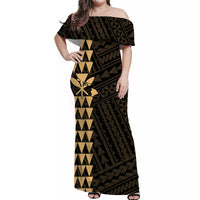 His And Her Hawaii Matching Outfits Hawaiian Kakau Matching Dress and Hawaiian Shirt Simple Style No.3 LT6 - Polynesian Pride