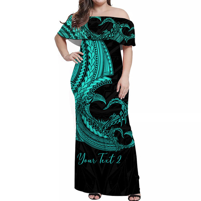 Custom Polynesian Valentine Matching Dress and Hawaiian Shirt Heart Tattoo Green Style LT6 - Polynesian Pride