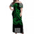 Kakau Hawaiian Polynesian Off Shoulder Long Dress Green LT6 Women Green - Polynesian Pride