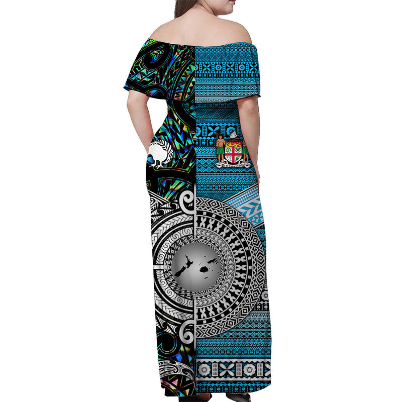 Polynesian Matching Hawaiian Shirt and Dress New Zealand Fiji Together Paua Shell LT8 - Polynesian Pride