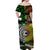 Maori Aboriginal Matching Hawaiian Shirt and Dress New Zealand Australia Together Green LT8 - Polynesian Pride