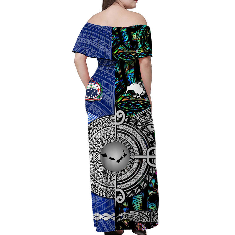 Polynesian Matching Hawaiian Shirt and Dress Samoa New Zealand Together Paua Shell LT8 - Polynesian Pride
