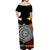 New Zealand And Papua New Guinea Off Shoulder Long Dress Together - Black LT8 - Polynesian Pride