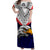 American Samoa Matching Dress and Hawaiian Shirt Bald Eagle with Polynesian Pattern LT9 - Polynesian Pride