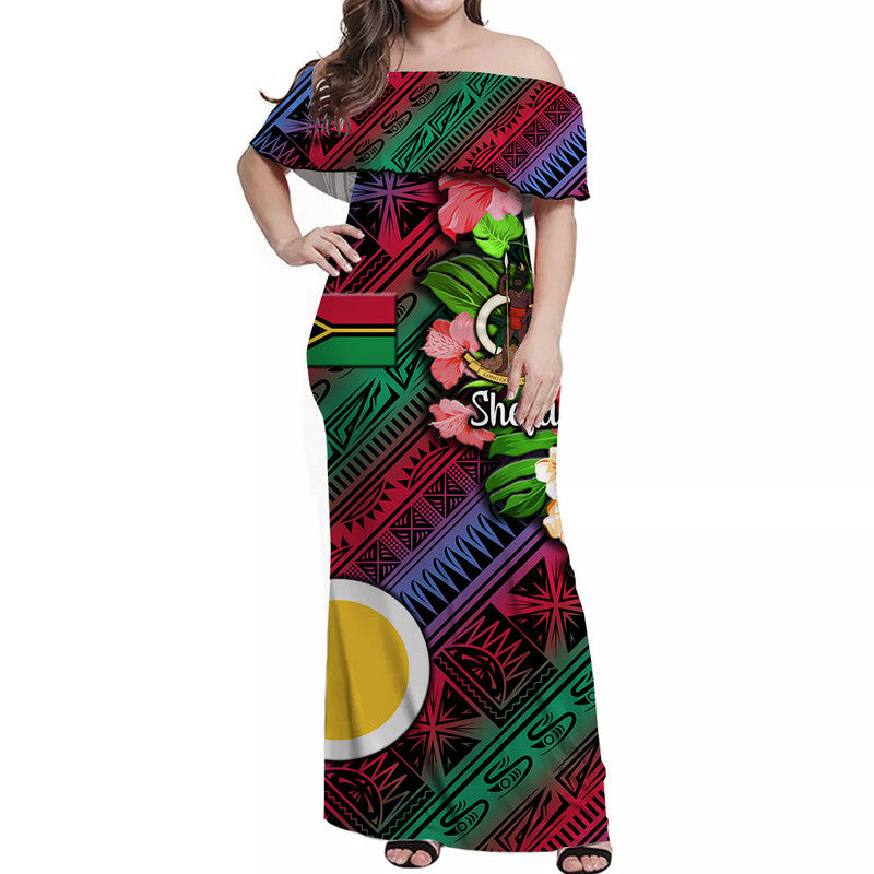 Vanuatu Shefa Matching Hawaiian Shirt and Dress Independence Be Proud LT8 - Polynesian Pride