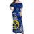 Lord Howe Island Off Shoulder Long Dress Unique Polynesian - White Vibes LT8 Women - Polynesian Pride