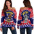 (Custom Personalised) American Samoa Tribal Polynesian Christmas Vibe Women Off Shoulder Sweater LT9 Women Red - Polynesian Pride