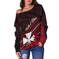 Wallis et Futuna Personalised Off Shoulder Sweater Tapa Hibiscus Vibes LT7 - Polynesian Pride