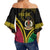 Vanuatu Personalised Off Shoulder Waist Wrap Top Proud Ni - Van Special Version LT7 - Polynesian Pride